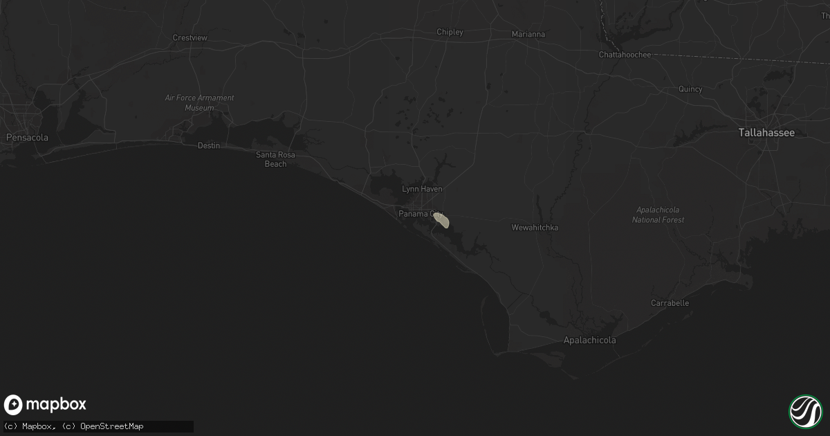 Hail map in Panama City, FL on August 24, 2017