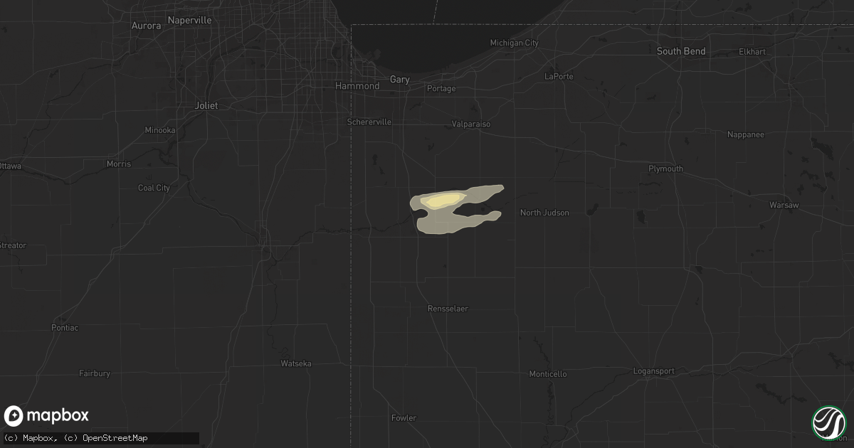 Hail map in Demotte, IN on August 24, 2018