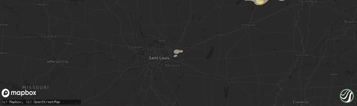 Hail map in Troy, IL on August 24, 2018