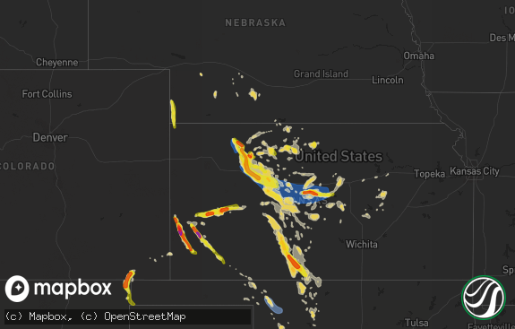 Hail map preview on 08-24-2019