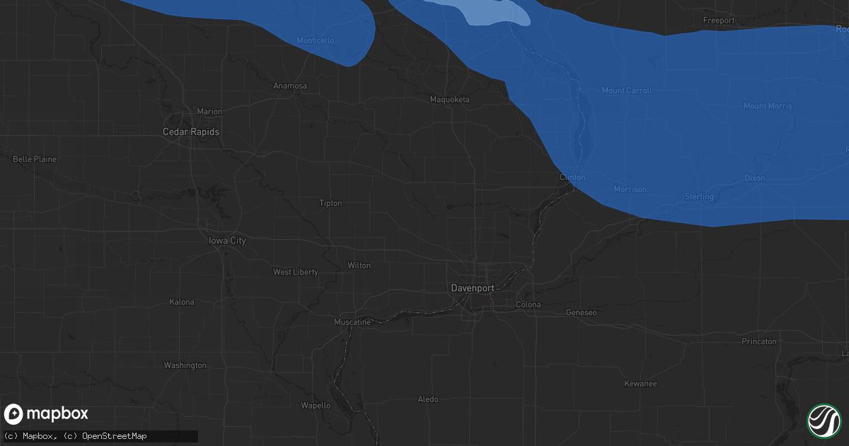 Hail map in Bellevue, NE on August 24, 2021