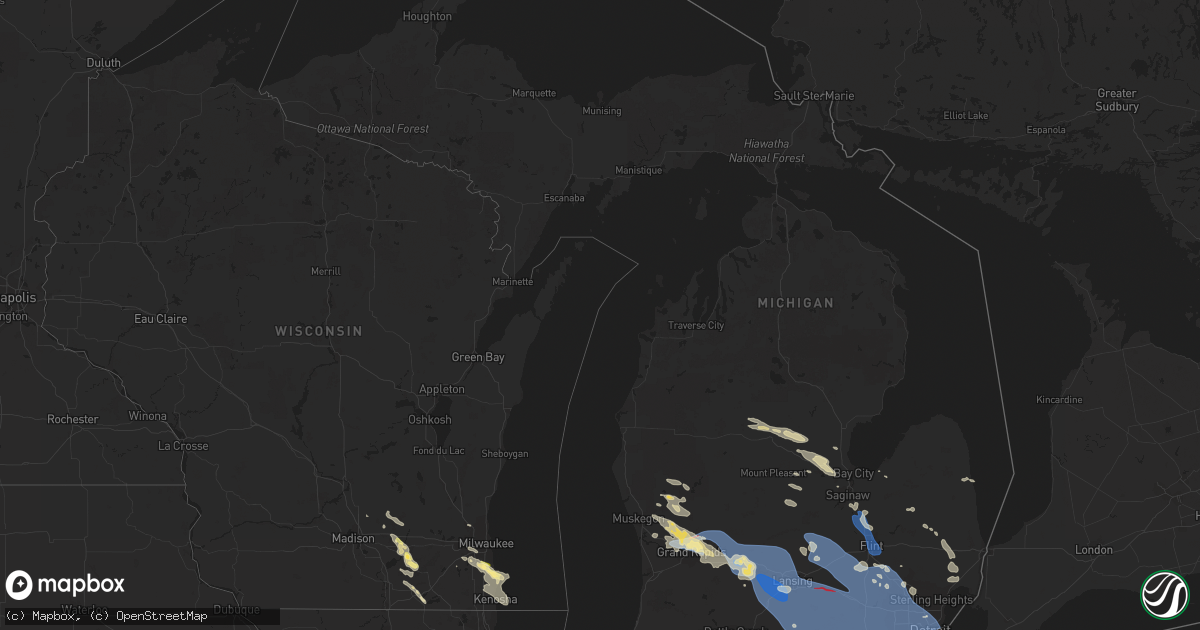 Hail Map in Michigan on August 24 2023 HailTrace