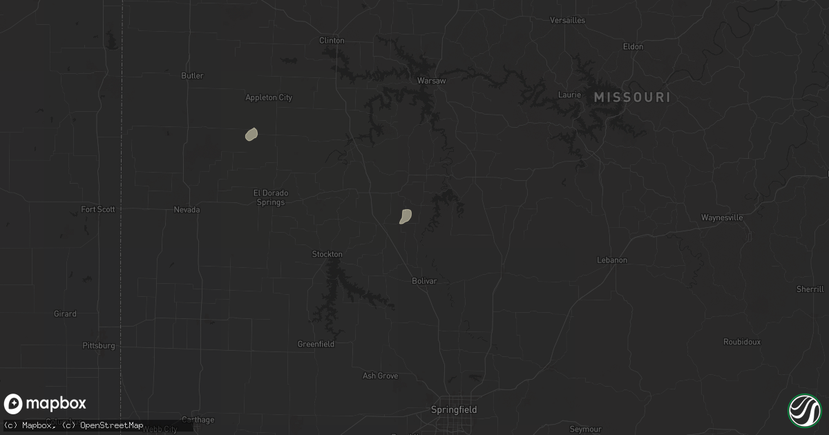 Hail map in Flemington, MO on August 24, 2024