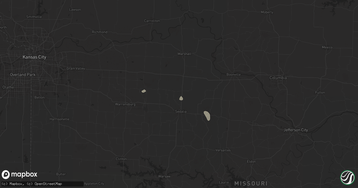 Hail map in Hughesville, MO on August 24, 2024