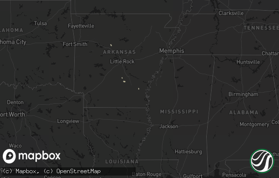 Hail map preview on 08-24-2026