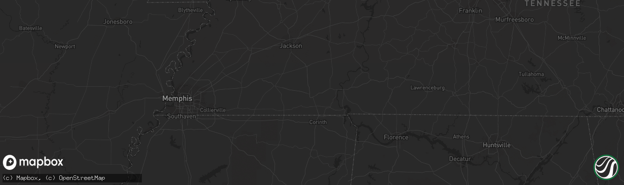 Hail map in Berlin, MD on August 25, 2012