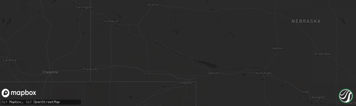 Hail map in Fort Irwin, CA on August 25, 2013