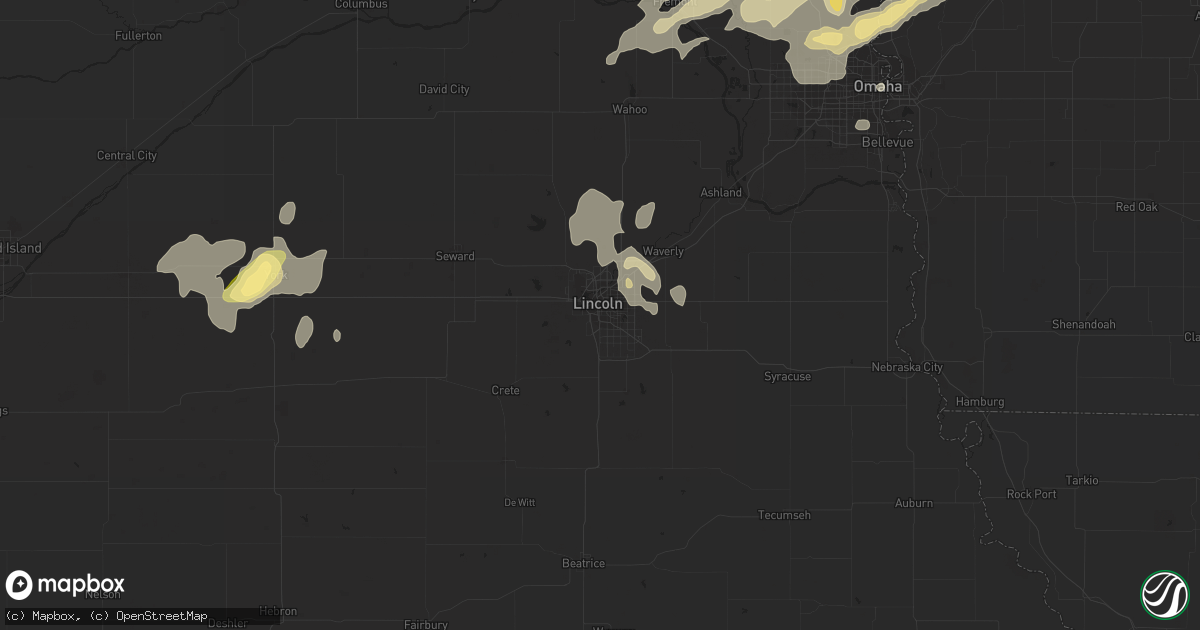 Hail map in Lincoln, NE on August 25, 2014
