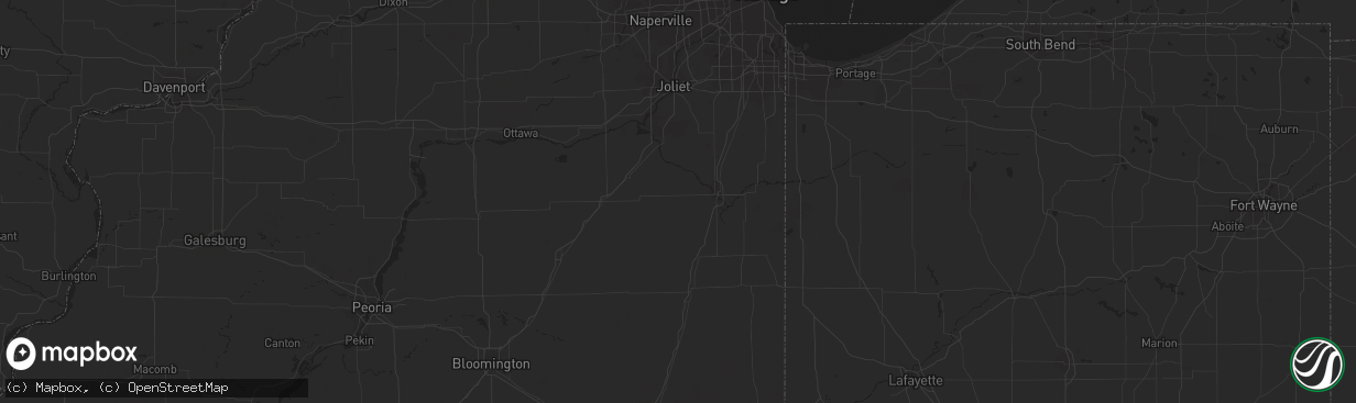 Hail map in Alma, AR on August 25, 2023