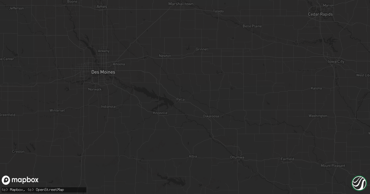 Hail map in Mount Washington, KY on August 25, 2023