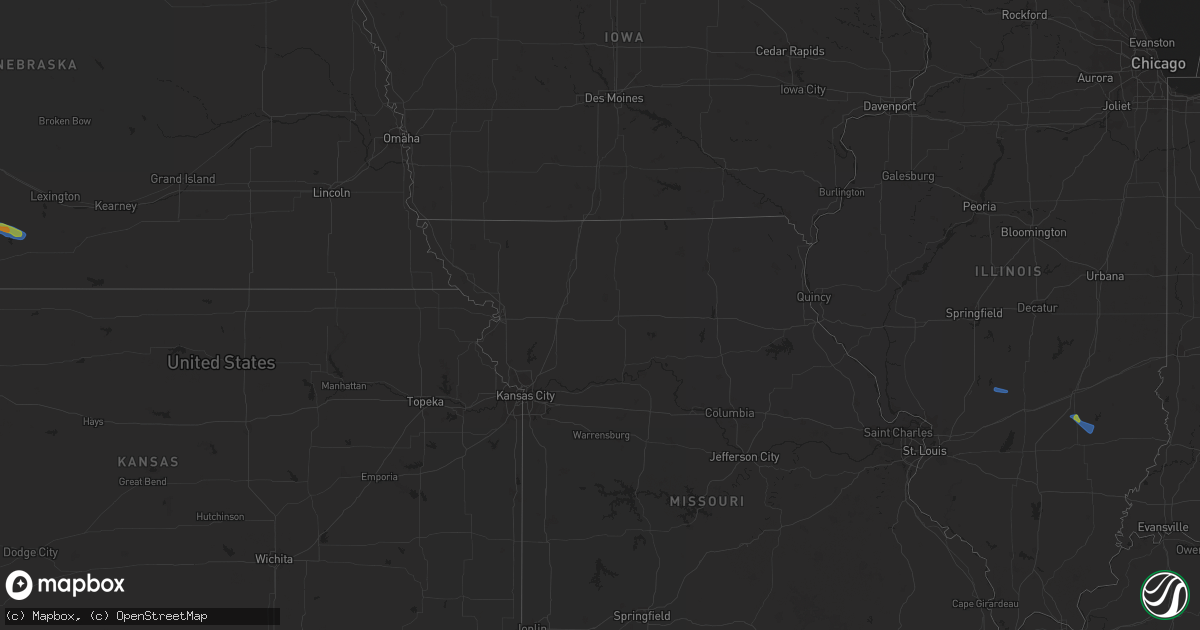 Hail map in New Mexico on August 25, 2023