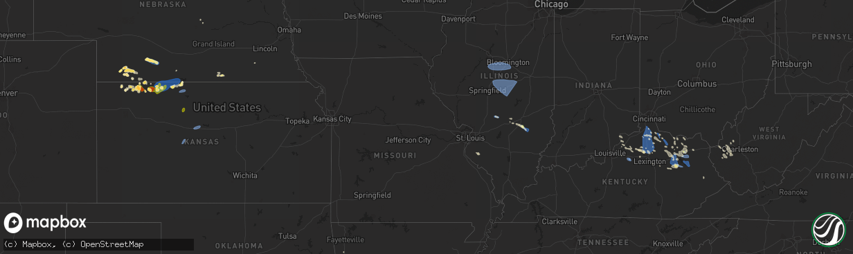 Hail map in Texas on August 25, 2023