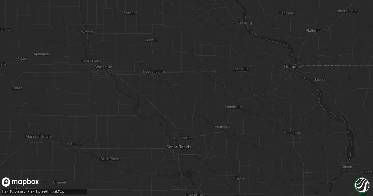 Hail map in Wilson, MI on August 25, 2023