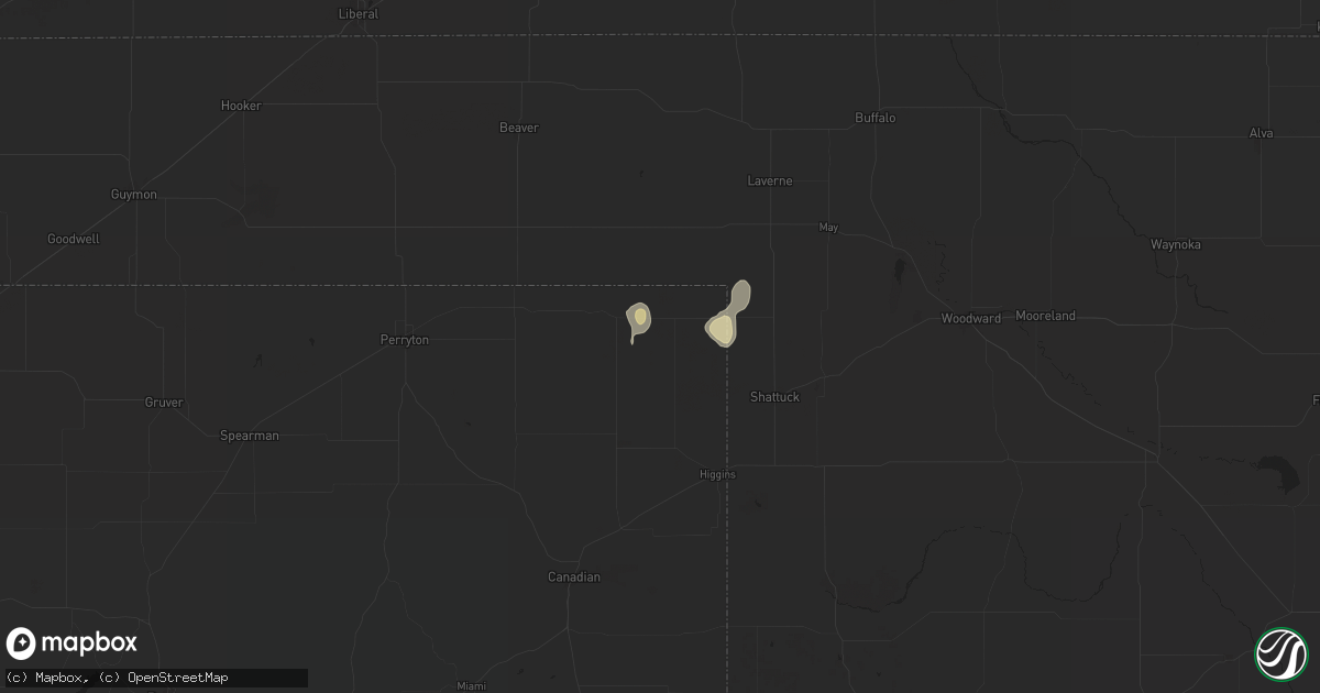 Hail map in Follett, TX on August 25, 2024