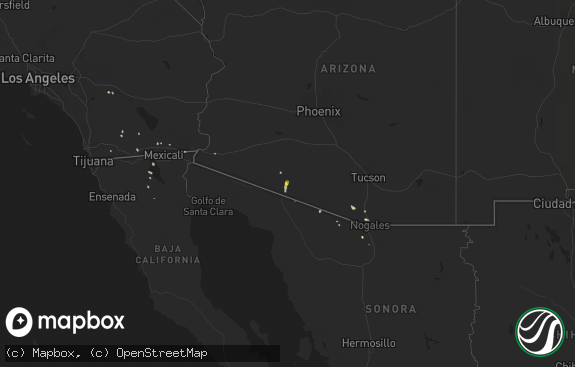 Hail map preview on 08-25-2025