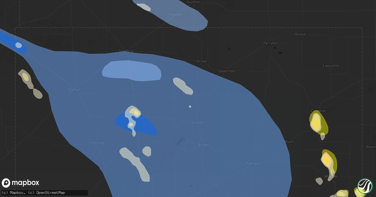 Hail map in Morse, TX on August 25, 2026