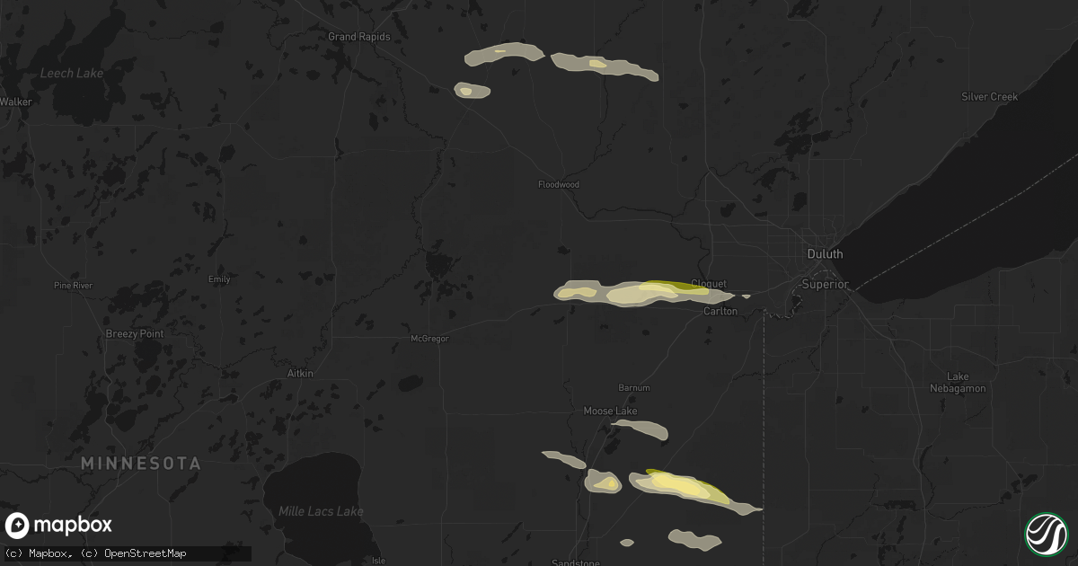 Hail map in Wright, MN on August 25, 2026