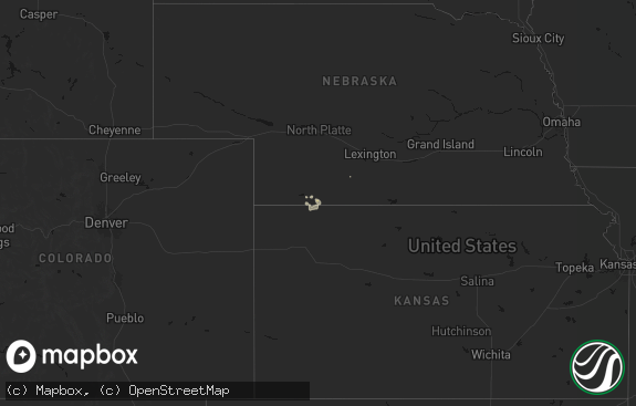 Hail map preview on 08-25-2026