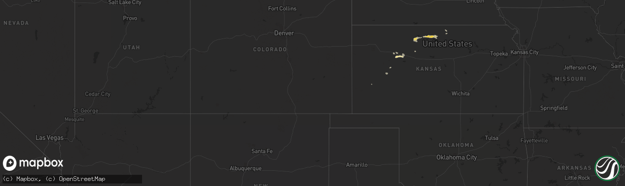 Hail map in Arizona on August 26, 2011