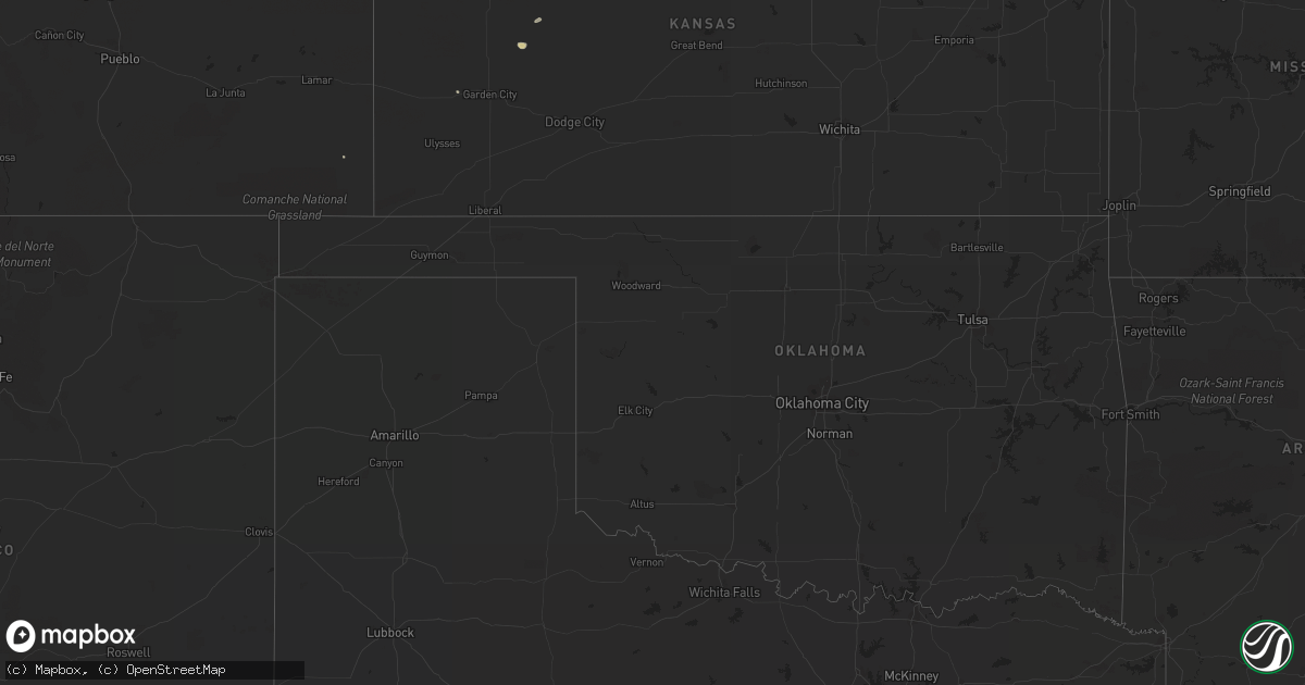 Hail map on August 26, 2011