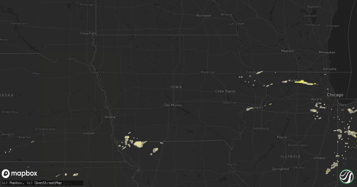 Hail map in Iowa on August 26, 2014