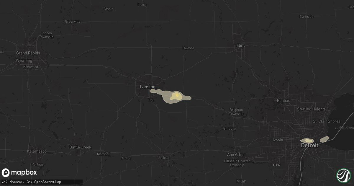 Hail map in Williamston, MI on August 26, 2014