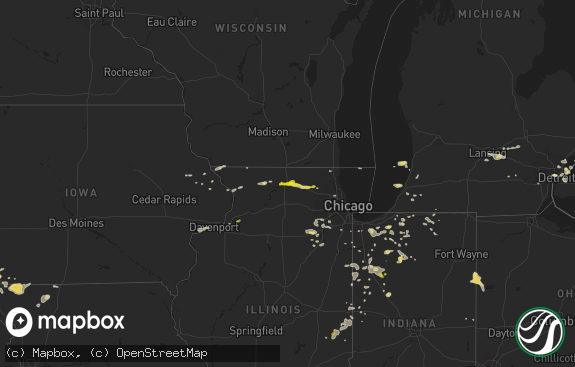 Hail map preview on 08-26-2014