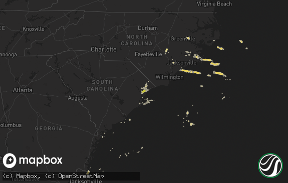 Hail map preview on 08-26-2015