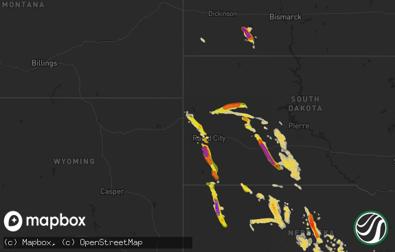 Hail map preview on 08-26-2017