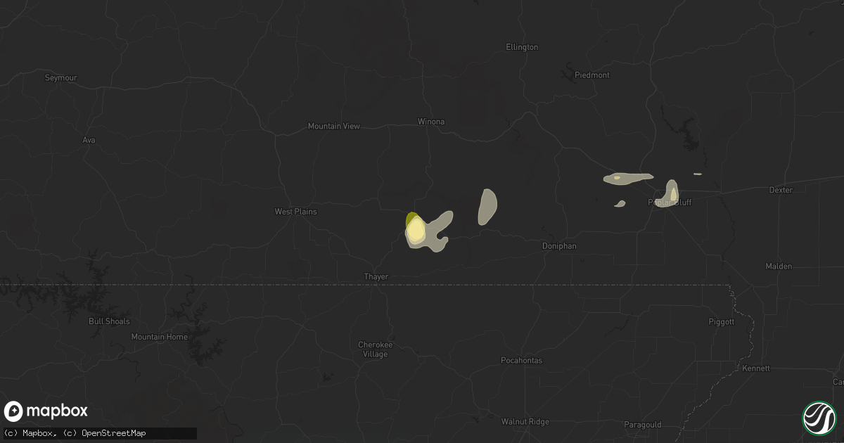 Hail map in Alton, MO on August 26, 2023