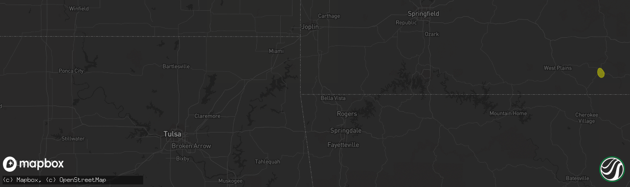 Hail map in Jerseyville, IL on August 26, 2023