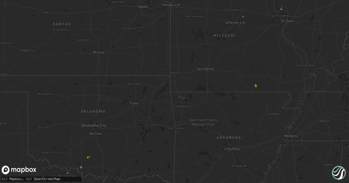 Hail map in Texas on August 26, 2023