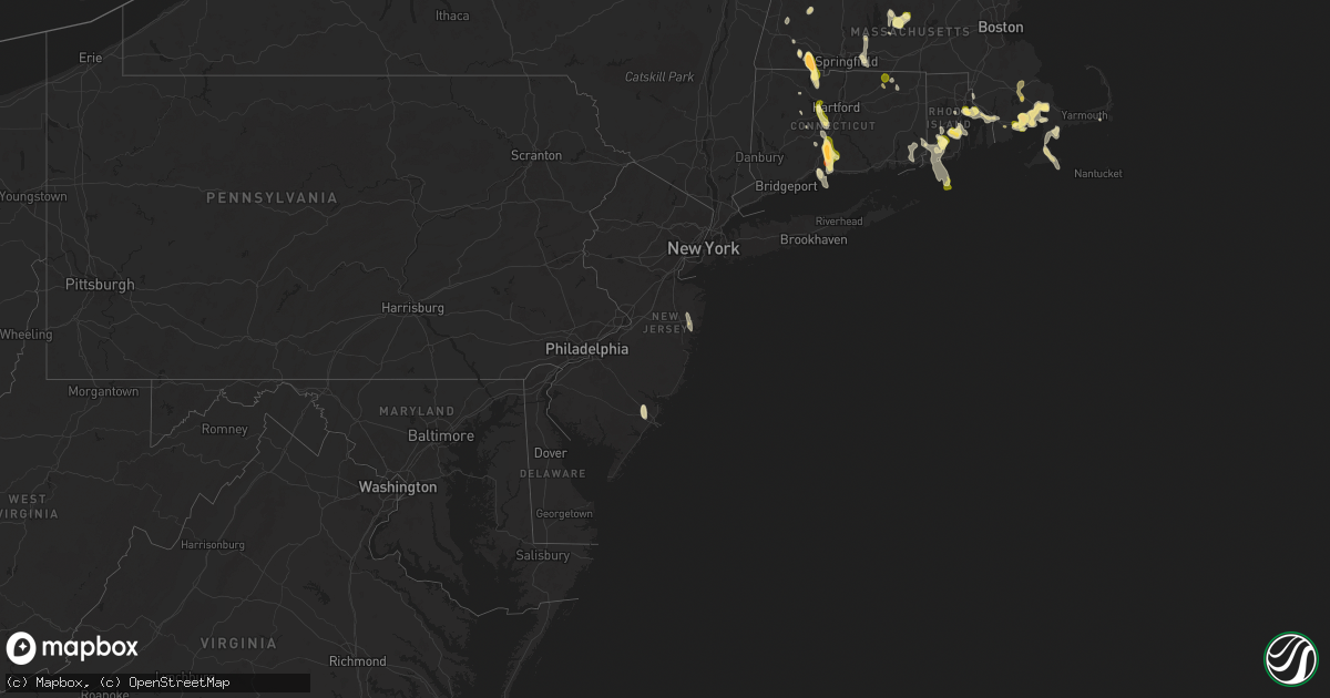 Hail map in New Jersey on August 26, 2024