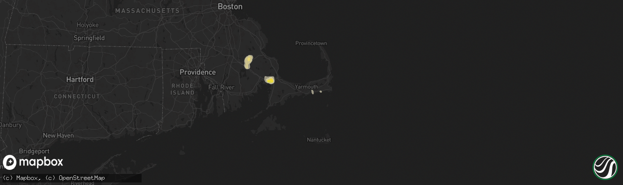 Hail map in West Dennis, MA on August 26, 2024