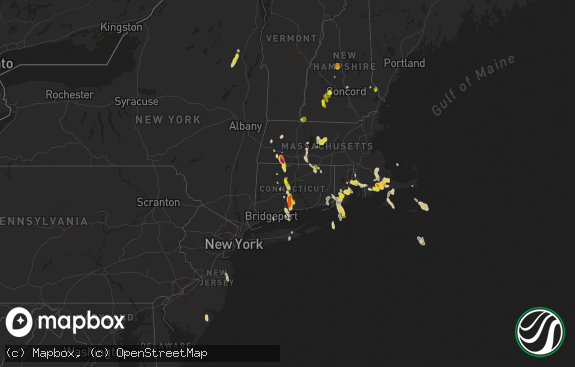 Hail map preview on 08-26-2024