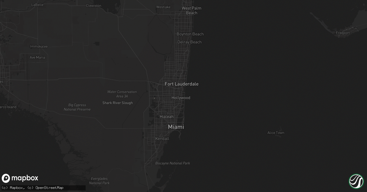 Hail map in Hollywood, FL on August 26, 2025