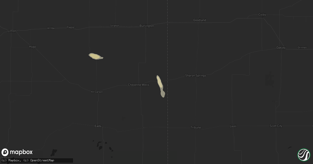 Hail map in Arapahoe, CO on August 26, 2026