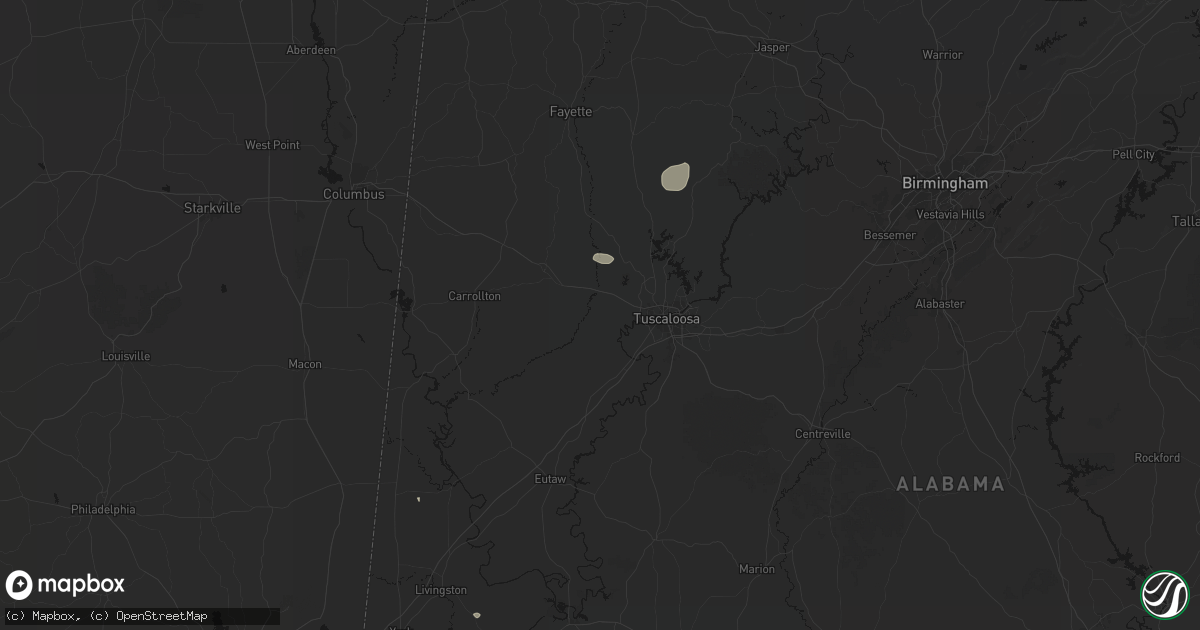 Hail map in Buhl, AL on August 26, 2026