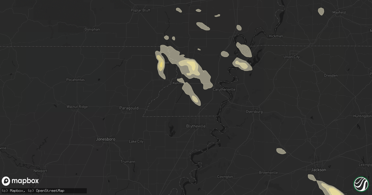 Hail map in Gobler, MO on August 26, 2026