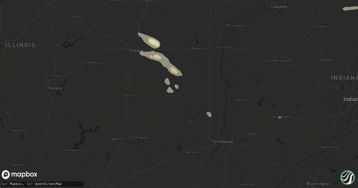 Hail map in Metcalf, IL on August 26, 2026
