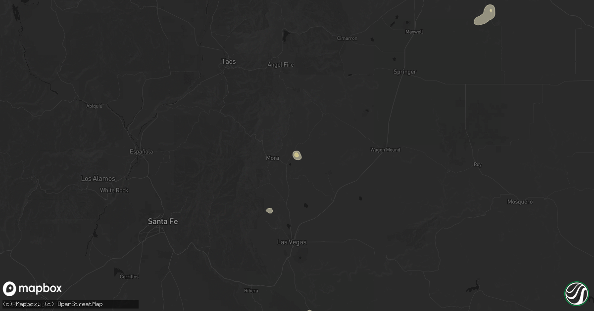 Hail map in Rainsville, NM on August 26, 2026