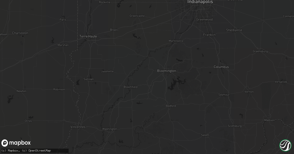 Hail map in Solsberry, IN on August 26, 2026
