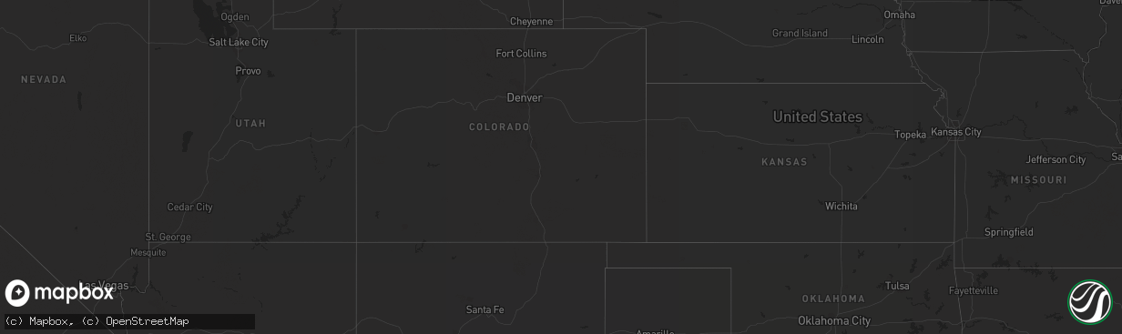 Hail map on August 27, 2012