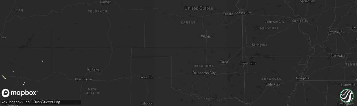 Hail map in Arizona on August 27, 2013