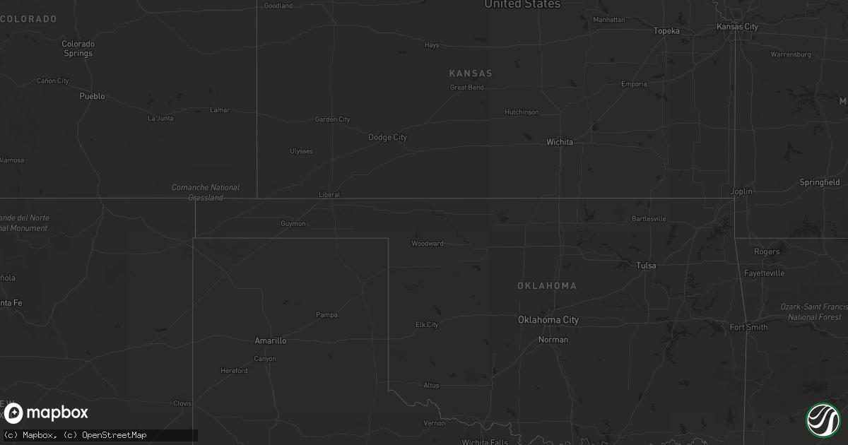 Hail map in Arizona on August 27, 2013