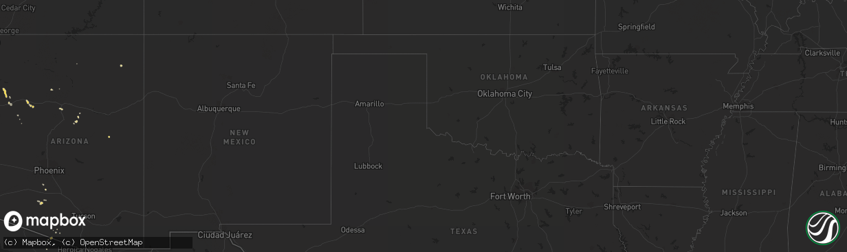 Hail map on August 27, 2013