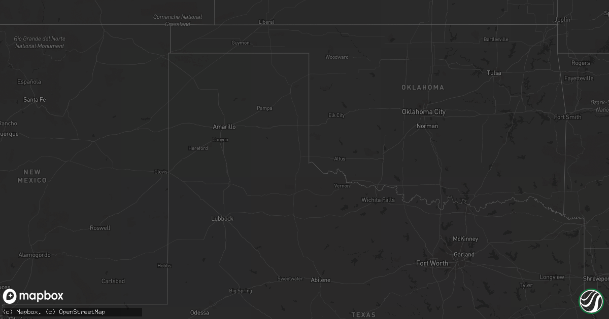 Hail map on August 27, 2013