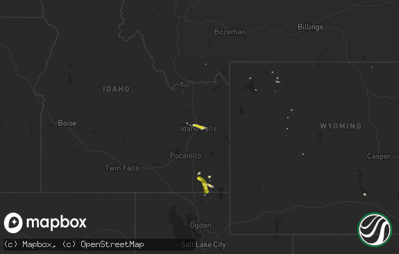 Hail map preview on 08-27-2015