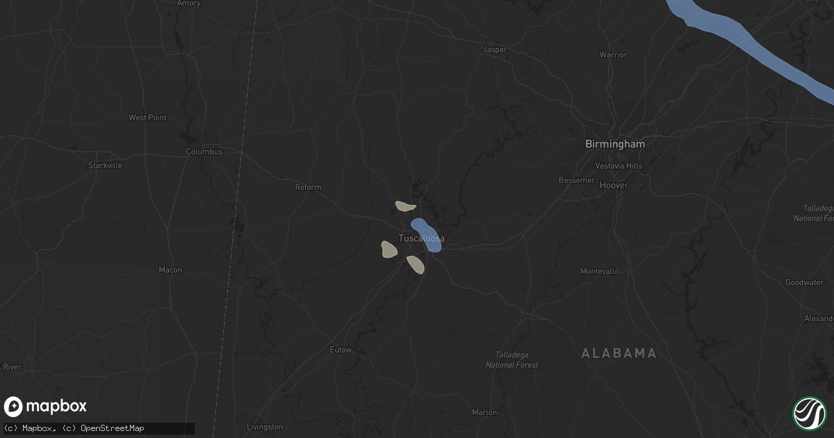 Hail map in Northport, AL on August 27, 2019