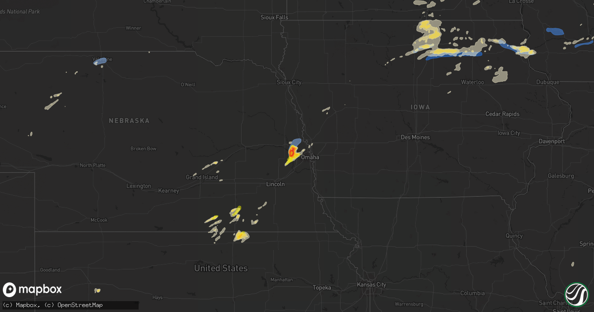 Hail map on August 27, 2021